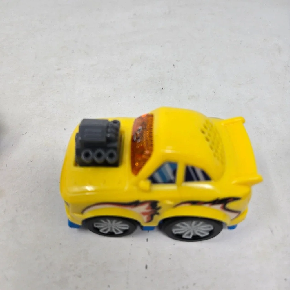 VTech Go Go Smart Wheels Vehicle Lot Tow Truck Race Car Hot Rod 4 Piece Set